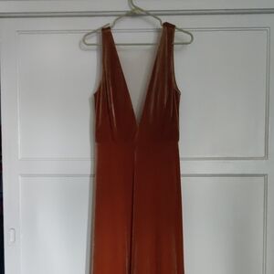 Jenny Yoo Rust Backless Dress